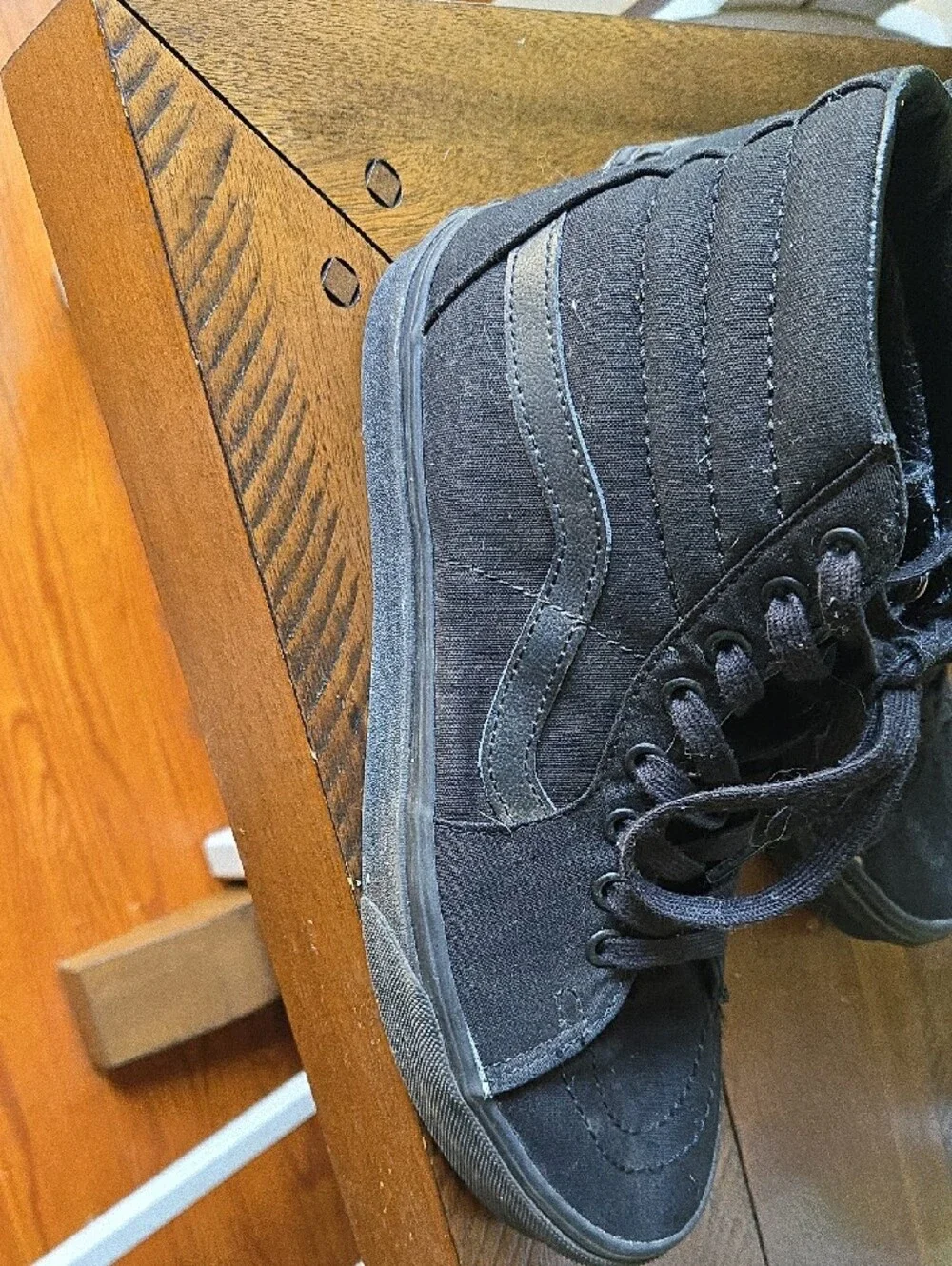 Vans Black High-Top Canvas Sneakers
